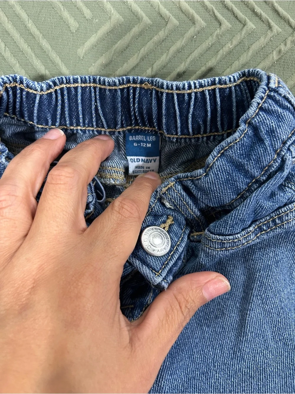Kids Blue Denim Pull-On Jeans
